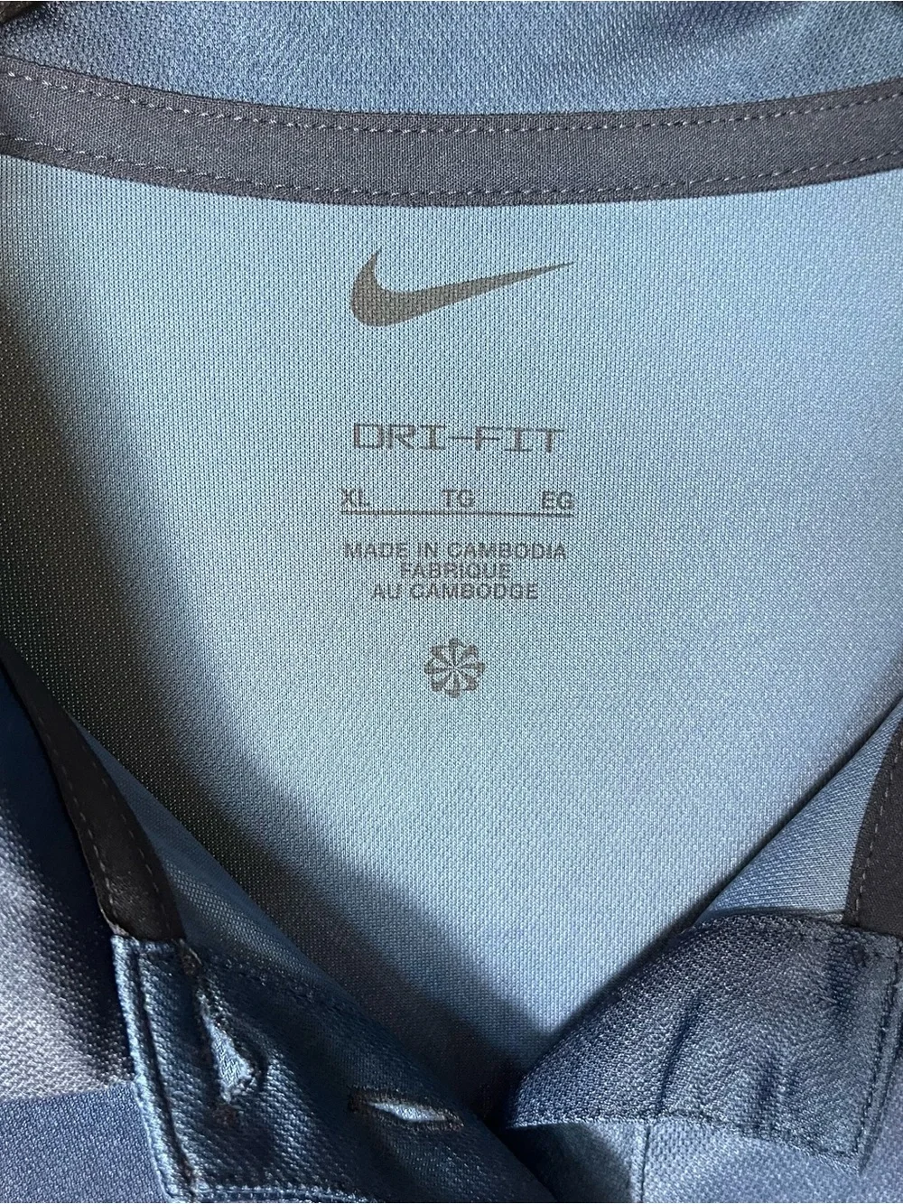 Nike Golf Victory Dri-FIT Womens XL Sleeveless Polo Shirt Mystic Navy Blue NWT